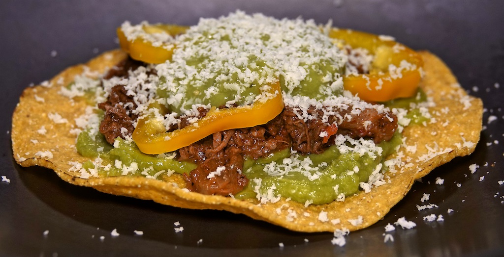 Aug 3: BLT on Homemade Sourdough; Shredded Beef Tostadas with Bell Peppers and Guacamole