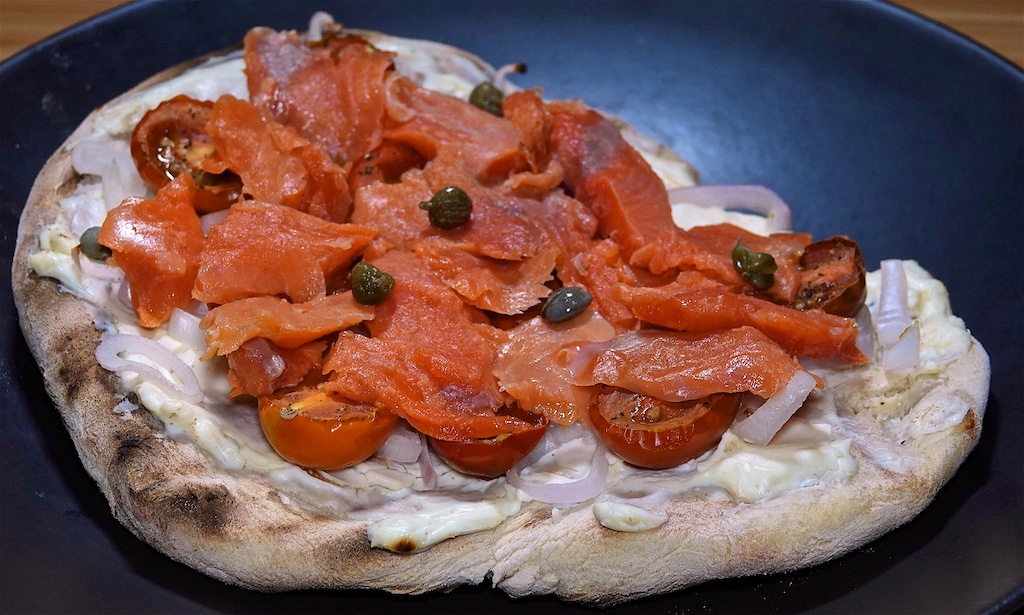 Oct 29: Smoked Salmon Pizza with Pickled Beets and Lemon