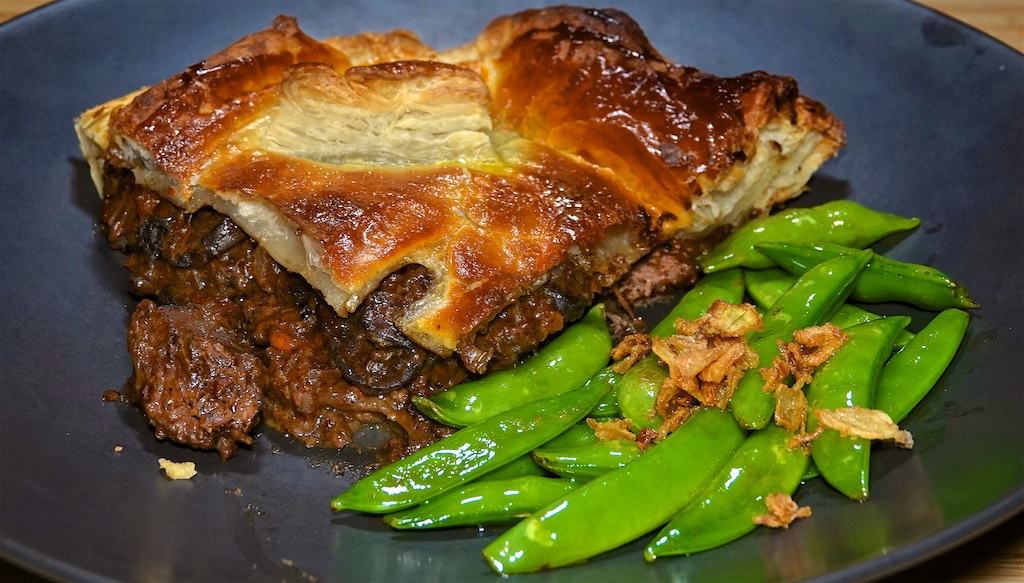 Nov 26: “Grazing” Lunch; Beef Bourguignonne Pie