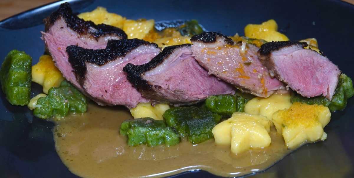 Jan 10: Heuvos Rancheros; Sous Vide Duck l’orange with Buttered Gnocchi and a Salad