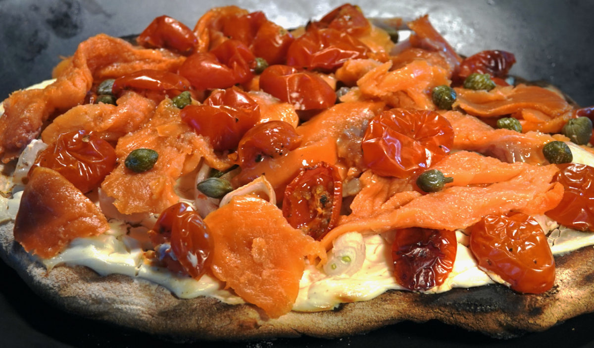 Jul 2: Smoked Salmon Pizza