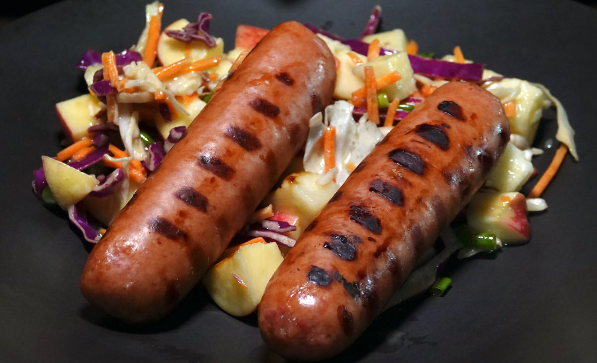 Sep 22: Smoked Bratwurst with Apple Slaw