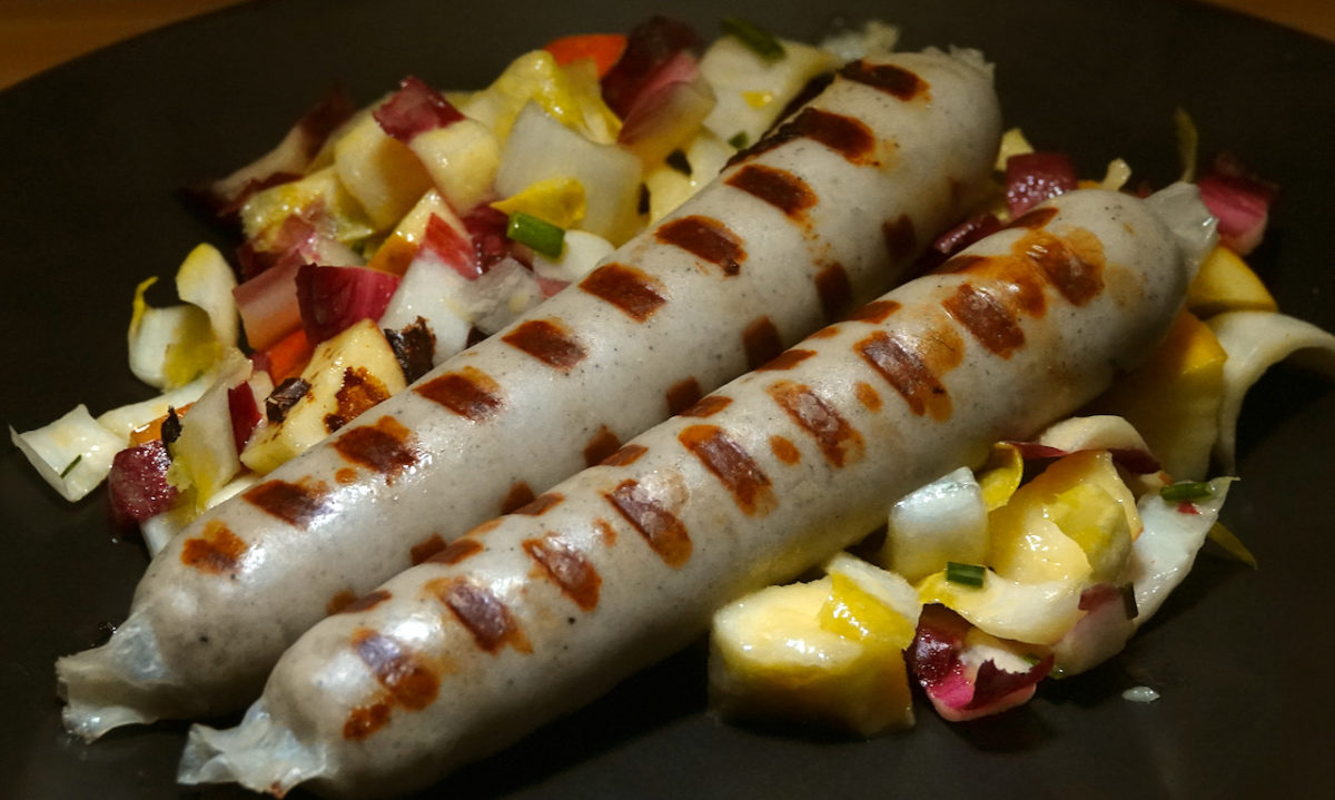 Oct 27: Beer Bratwurst with Apple Endive Salad