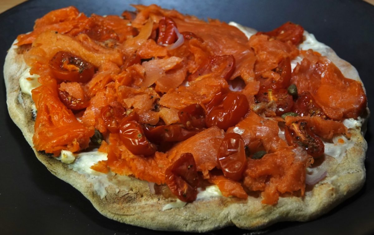 Nov 26: Smoked Salmon Pizza with Pickled Beets and Lemon