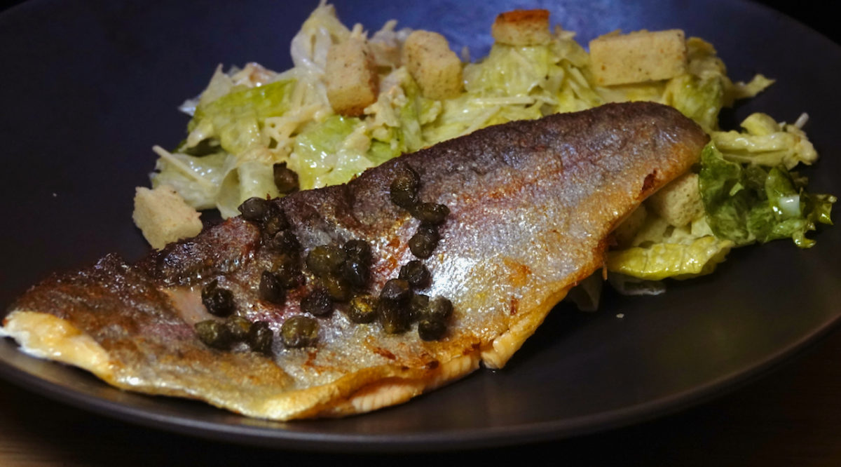 Jan 21: Rainbow Trout with Fried Capers and Caesar Salad