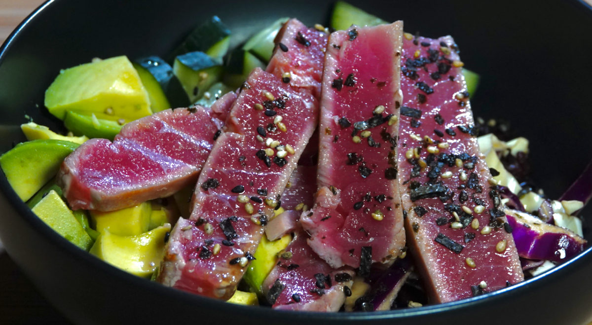 Mar 11: Seared Tuna Tataki Rice Bowl