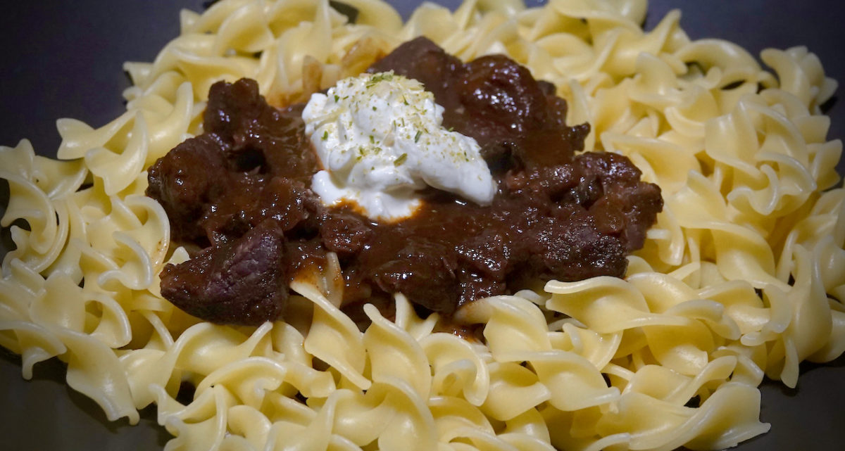 Mar 10: Hayashi Rice on Egg Noodles