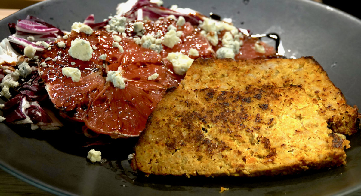 Mar 23: Turkey Bacon Chipotle Meatloaf with Grapefruit Salad