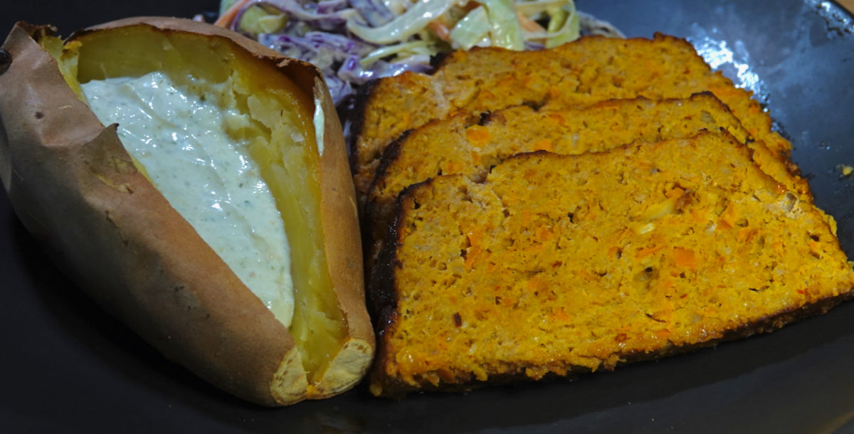 Mar 20: Turkey Bacon Chipotle Meatloaf with Baked Sweet Potato and Chipotle Coleslaw