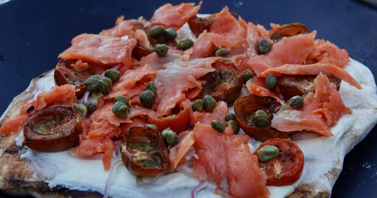 May 13: Smoked Salmon Pizza