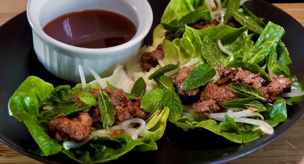 Jun 20: Caramelized Ginger Pork and Coleslaw Wraps