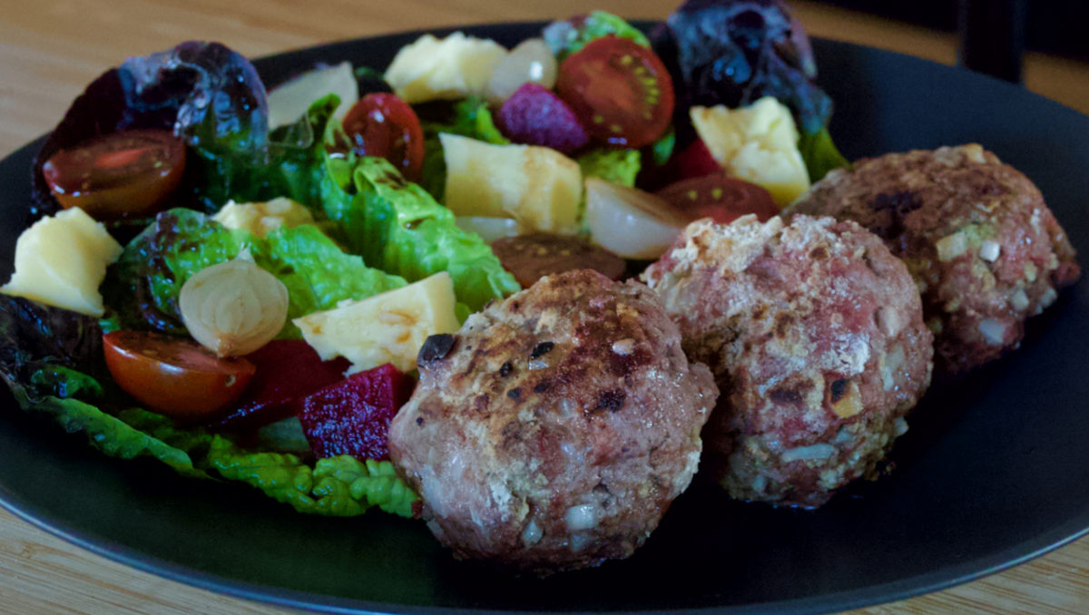 Aug 23: Beef Rissoles with Australian Salad