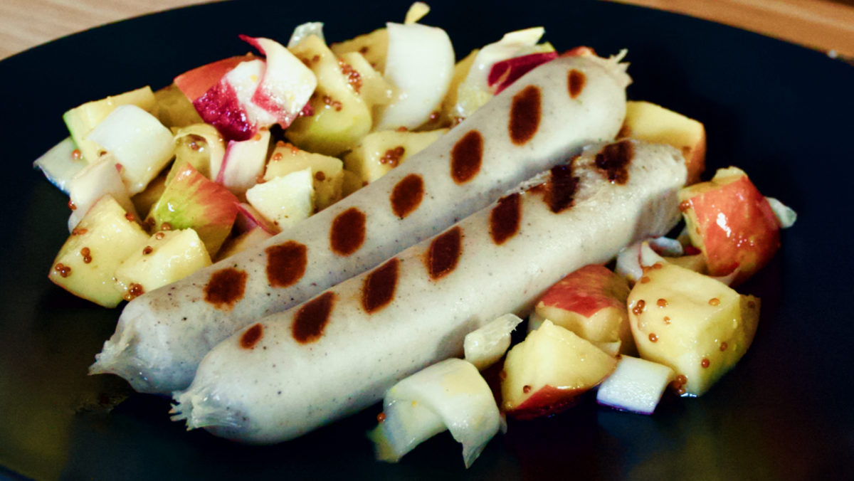 Aug 7: Beer Bratwurst with Apple Endive Salad