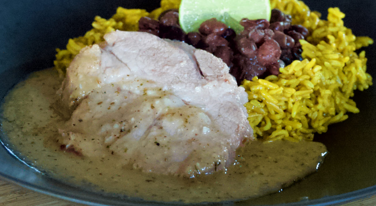 Aug 28: Cuban Roast Pork with Cuban Black Beans and Brown Rice