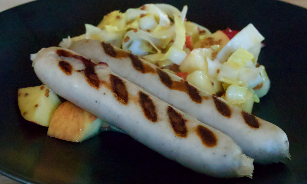 Sep 3: Beer Bratwurst with Apple Endive Salad