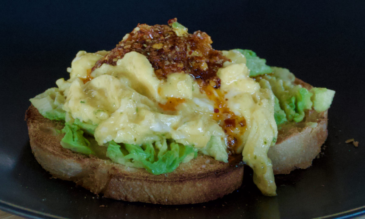 Sep 25: Folded Eggs on Avocado Toast