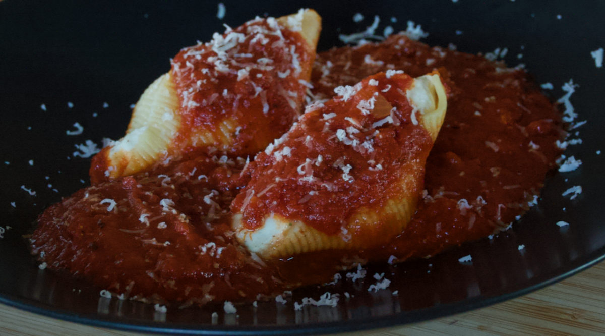 Sep 12: Stuffed Shells with Marinara Sauce