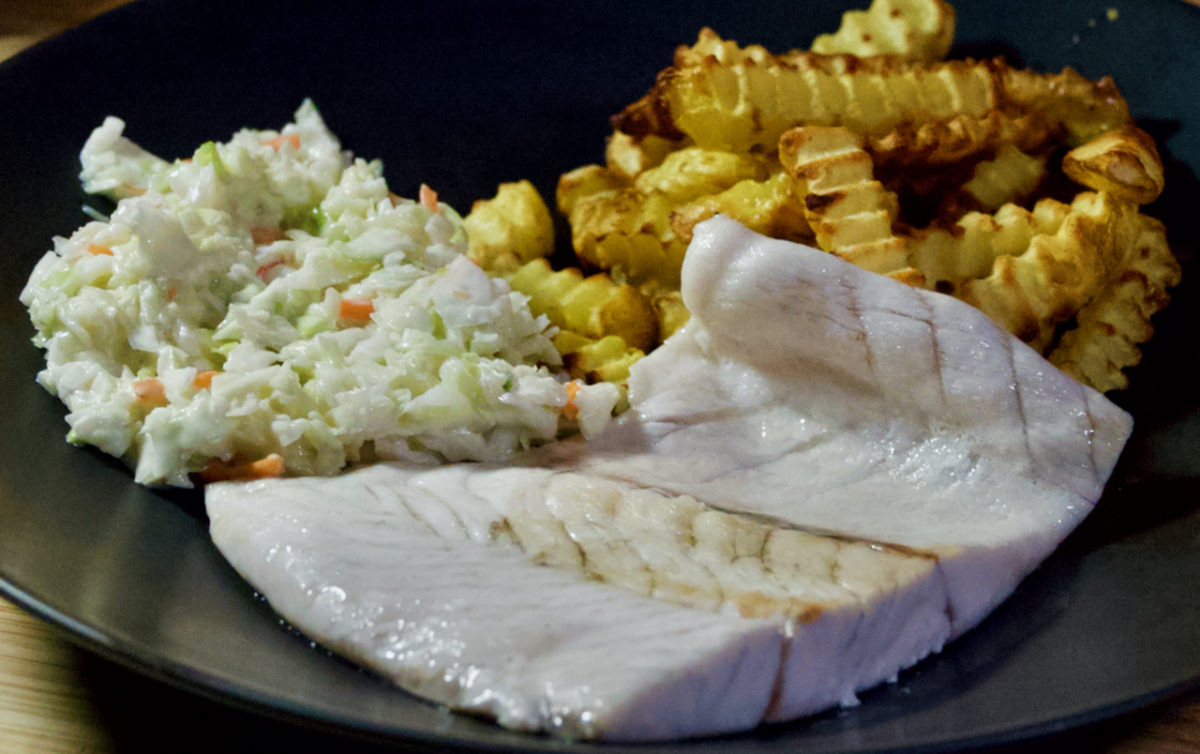 Nov 15: Barramundi with Coleslaw and Fries