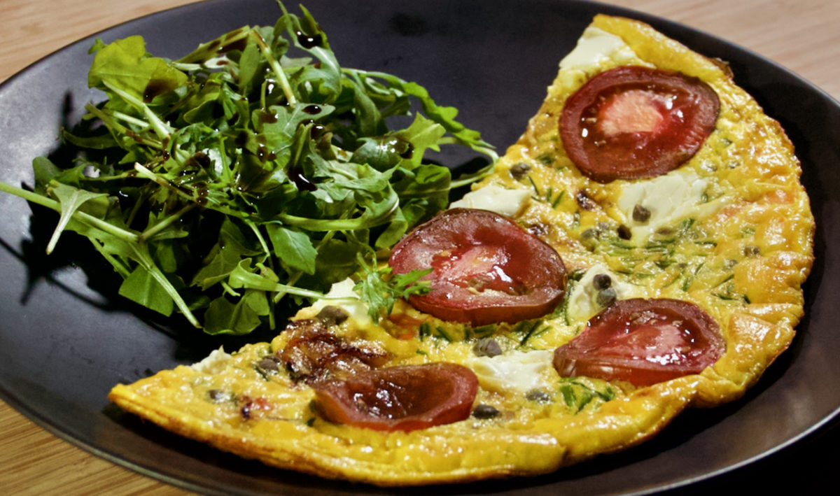 Nov 25: Smoked Salmon and Cream Cheese Frittata