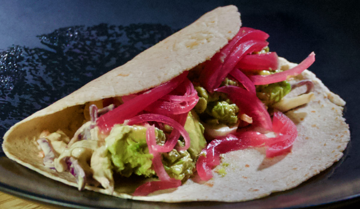 Dec 2: Smoked Trout and Avocado Tacos